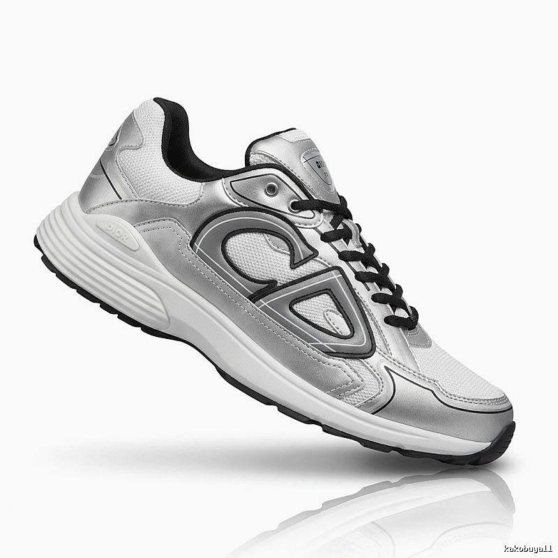 Dior silver fashionable sports shoes