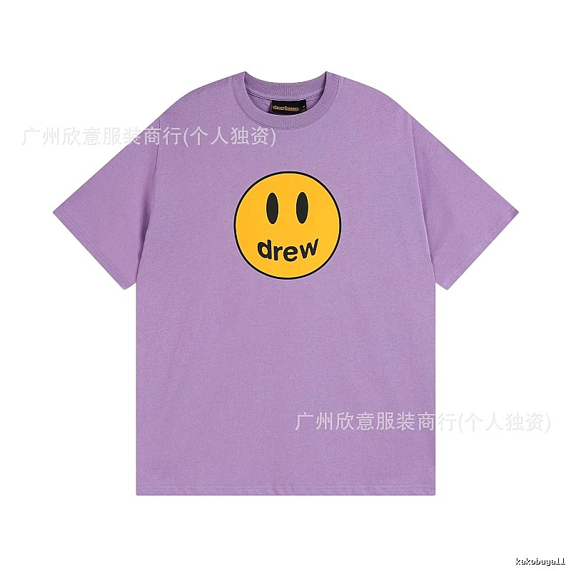 DREW Smile Street Style Purple Short Sleeve T-shirt