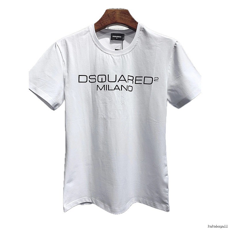DSQUARED2 Letter Print Streetwear Brand White T-Shirt