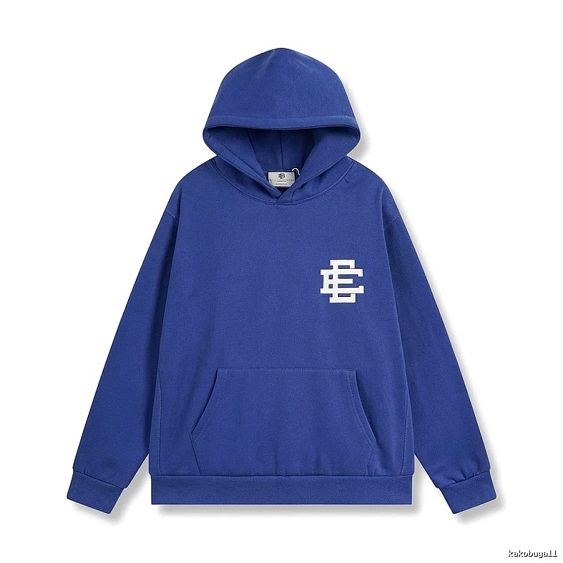 Eric Emanuel simple style blue hoodie