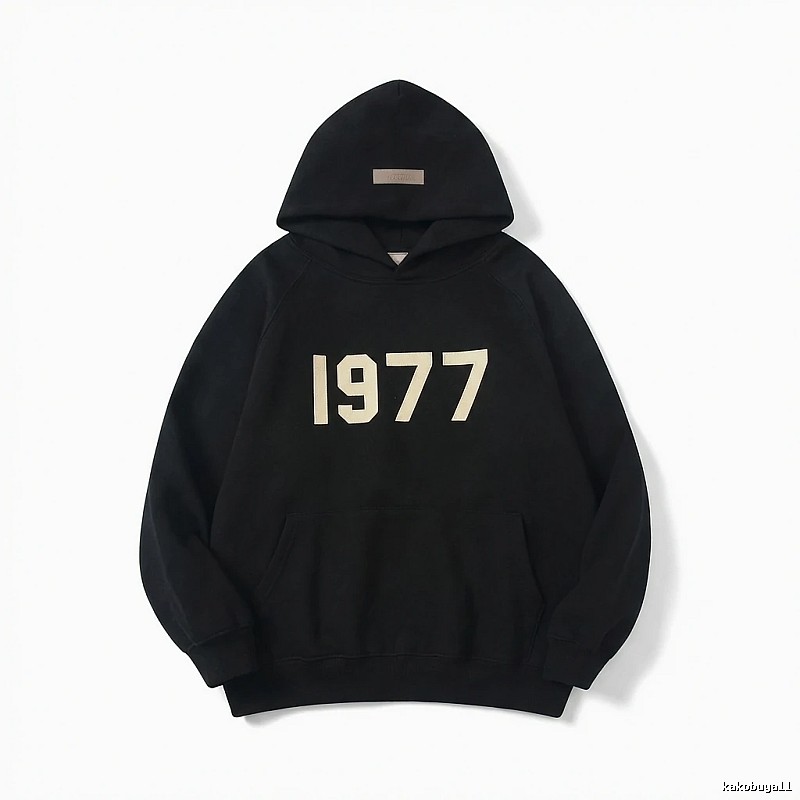 ESSENTIALS 1977 Series Black Sweatshirt
