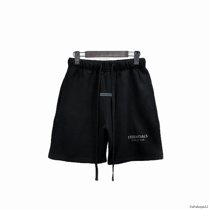 ESSENTIALS Basic Black Shorts