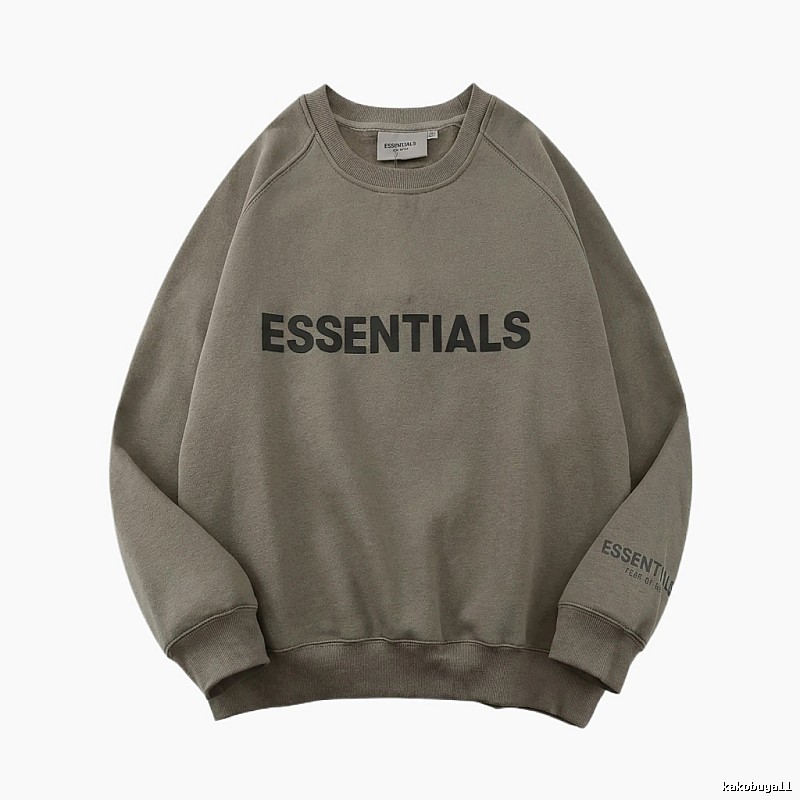 ESSENTIALS Basic Gray Sweatshirt