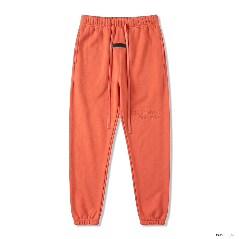 ESSENTIALS Basic Orange Sweatpants