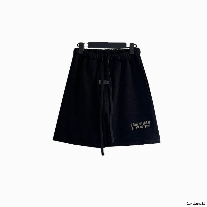 ESSENTIALS casual style black shorts