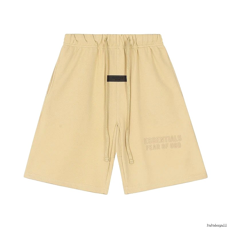 ESSENTIALS minimalist khaki shorts