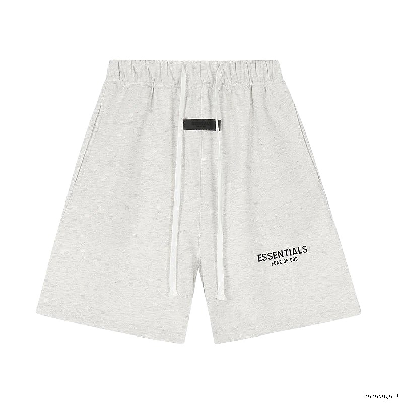 ESSENTIALS minimalist light gray shorts