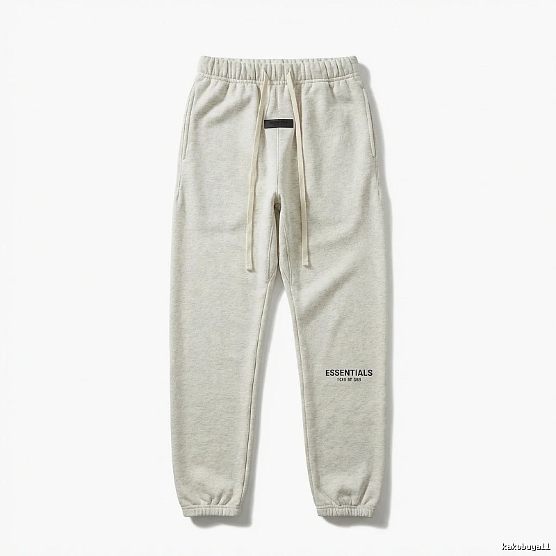 ESSENTIALS minimalist light gray sweatpants