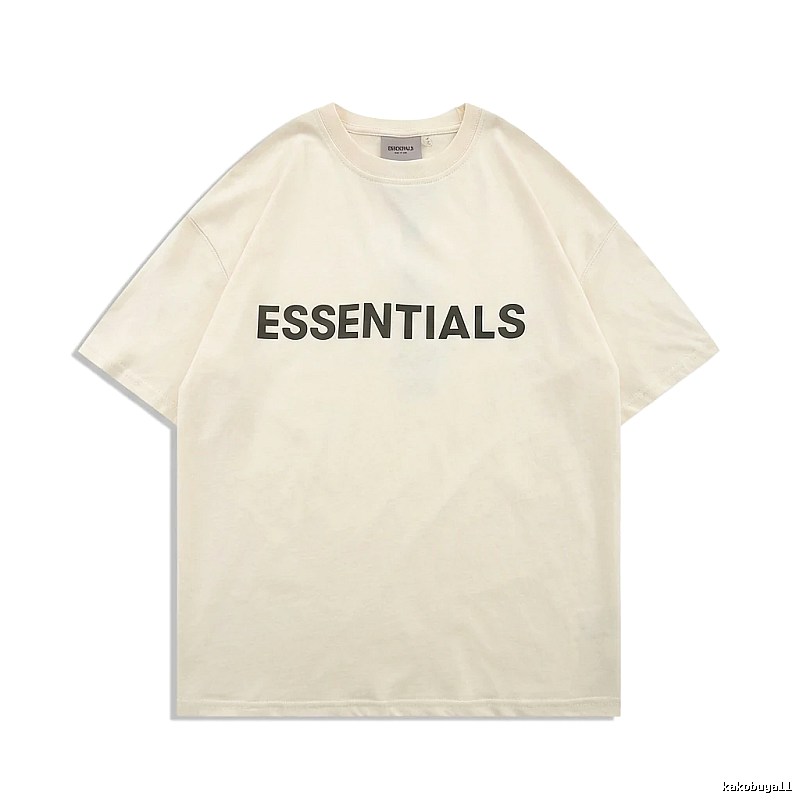 ESSENTIALS minimalist style beige T-shirt