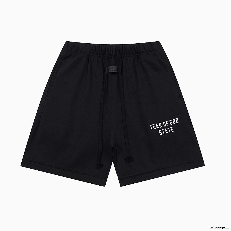 ESSENTIALS minimalist style black shorts