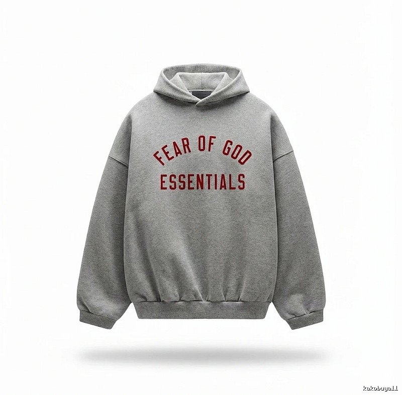 ESSENTIALS minimalist style grey sweatshirt