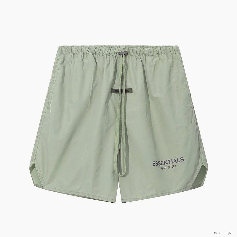 ESSENTIALS minimalist style light green shorts