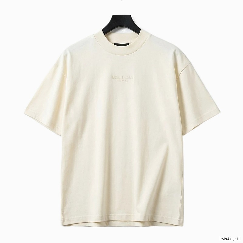 ESSENTIALS minimalist style off-white T-shirt
