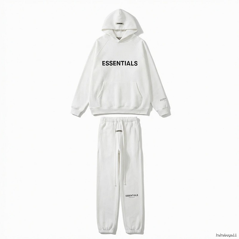 ESSENTIALS minimalist style white suit