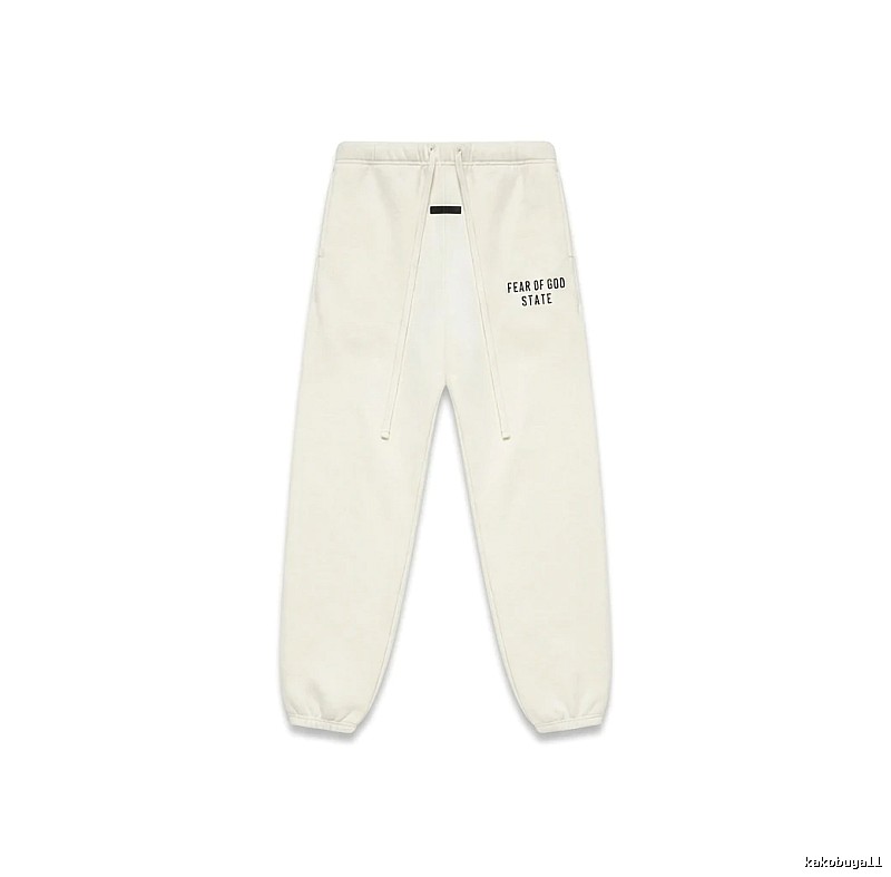 ESSENTIALS minimalist style white sweatpants