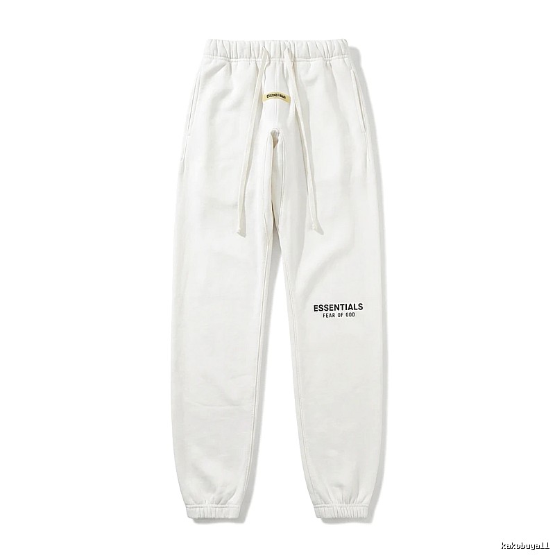 ESSENTIALS minimalist style white sweatpants