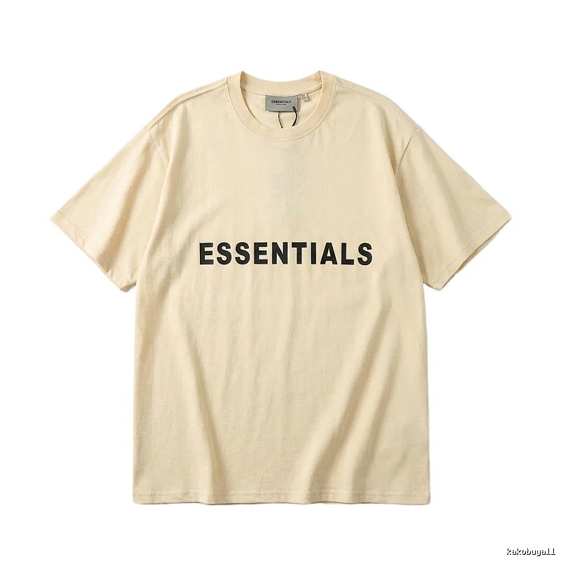 ESSENTIALS Simple Beige T-shirt