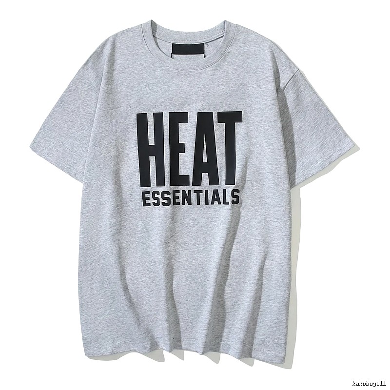 ESSENTIALS Simple Gray Short-sleeve Shirt