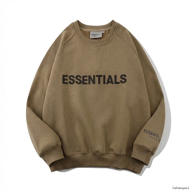 ESSENTIALS Simple Style Khaki Sweatshirt