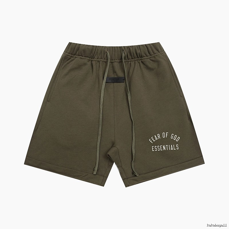 ESSENTIALS trendy brand army green shorts