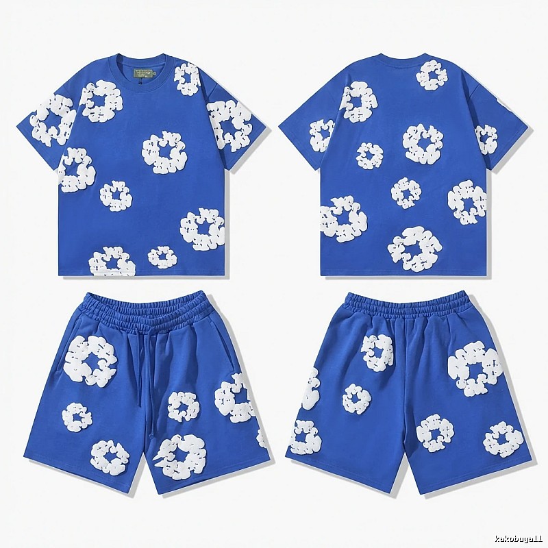 Flower Style Blue Suit of DENIM TEARS