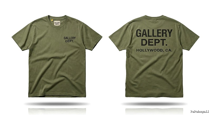 Gallery Dept American Retro Style Green T-shirt