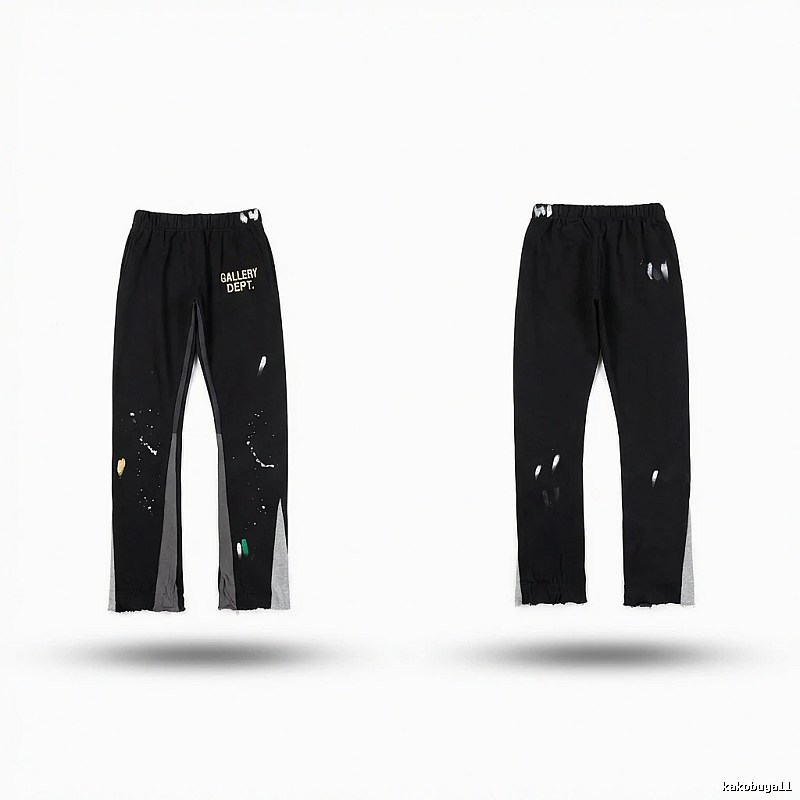 Gallery Dept Graffiti Street Style Black Pants