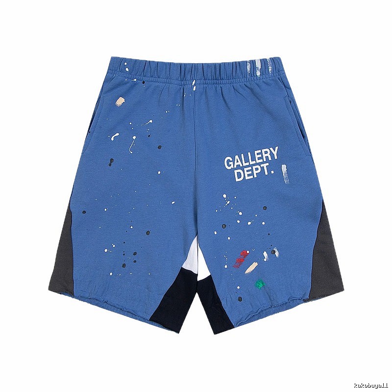 Gallery Dept. graffiti-style blue shorts