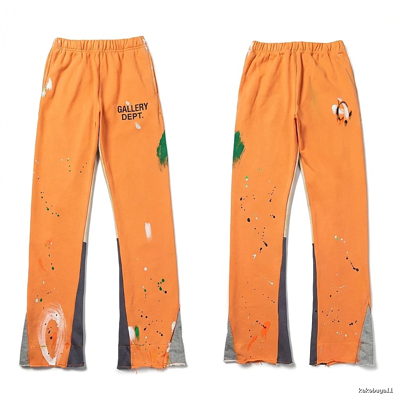 Gallery Dept Graffiti Style Orange Pants