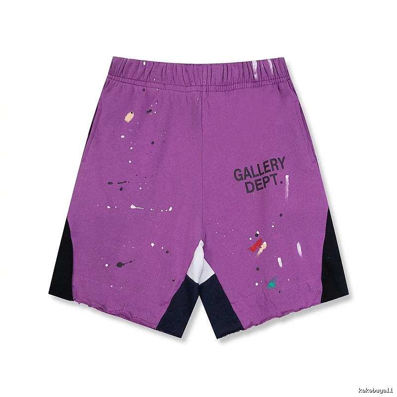Gallery Dept Graffiti Style Purple Shorts