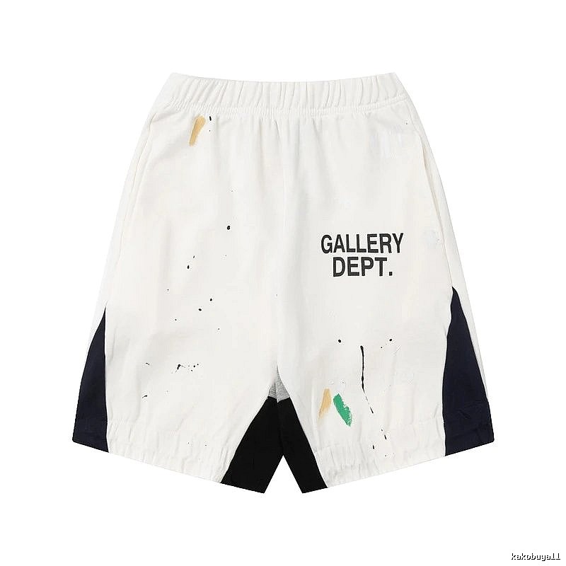 Gallery Dept. Graffiti Style White Shorts