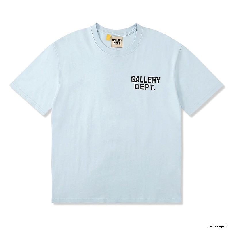 Gallery Dept Simple Style Light Blue T-shirt