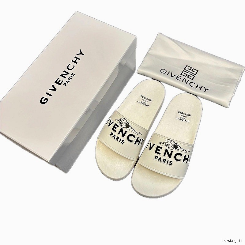Givenchy x Disney Co-branded Trendy White Slide Sandals