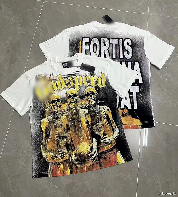 GOD Skull Basketball Street Style White T-Shirt