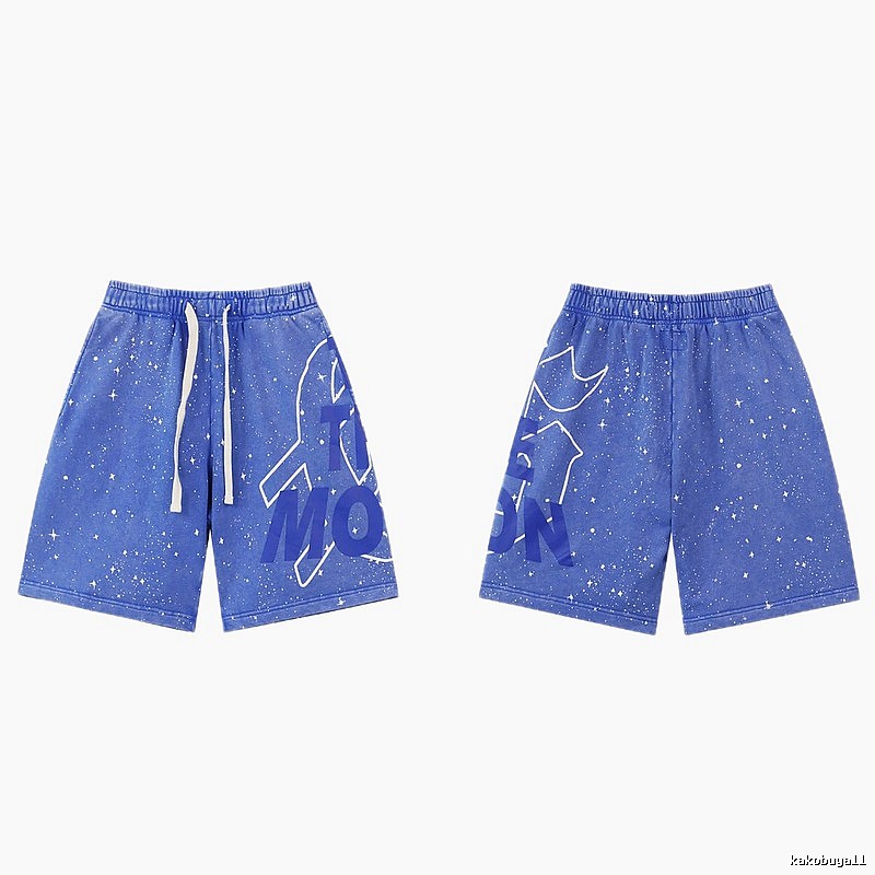 Godspeed Starry Sky Street Style Blue Shorts