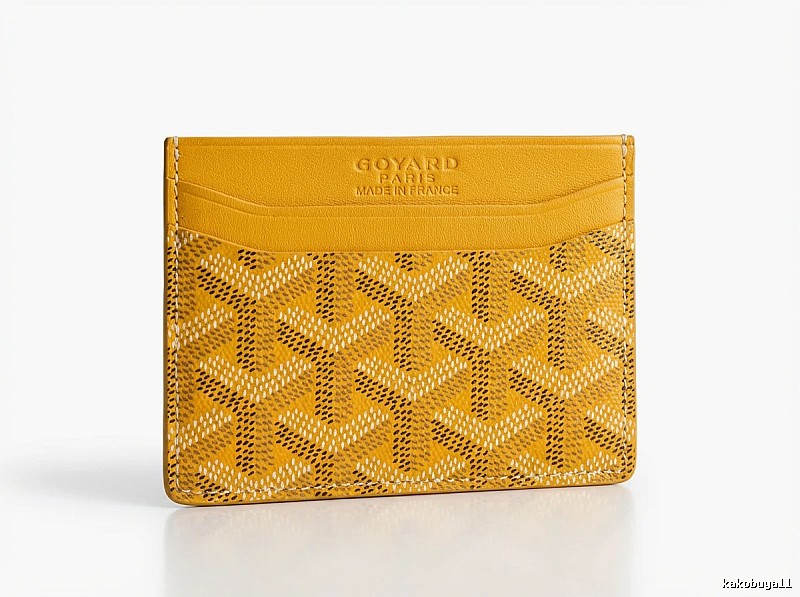 GOYARD Classic Yellow Card Holder