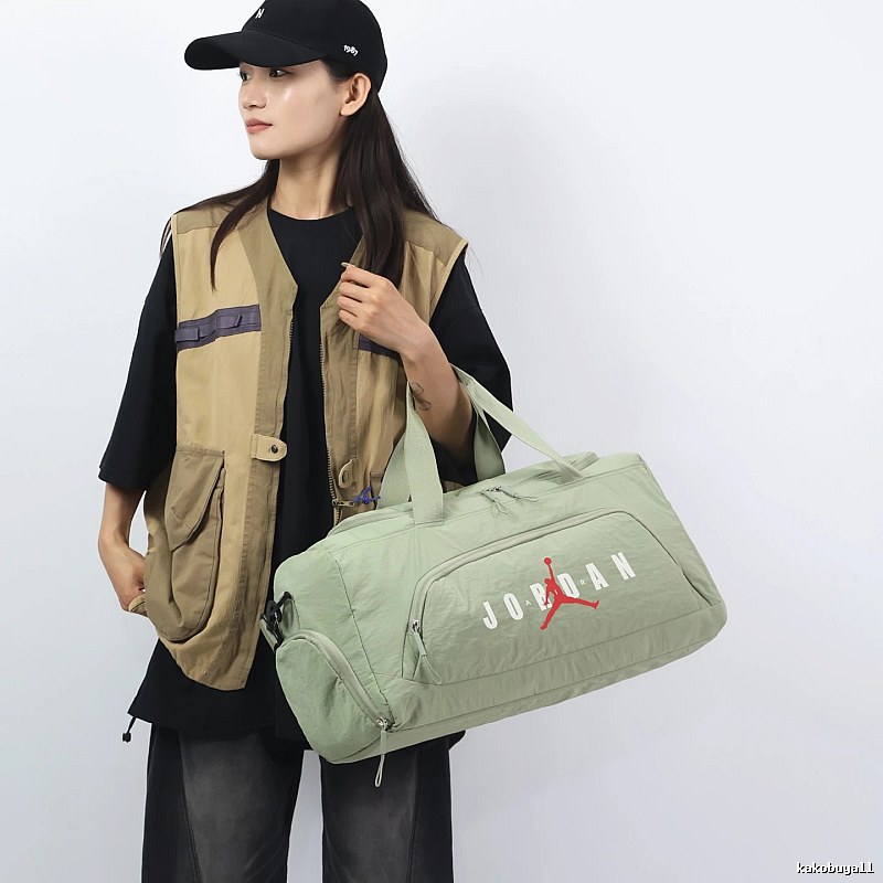 Green Sport Duffel Carried Jordan Duffel Bag for Daily Rotation