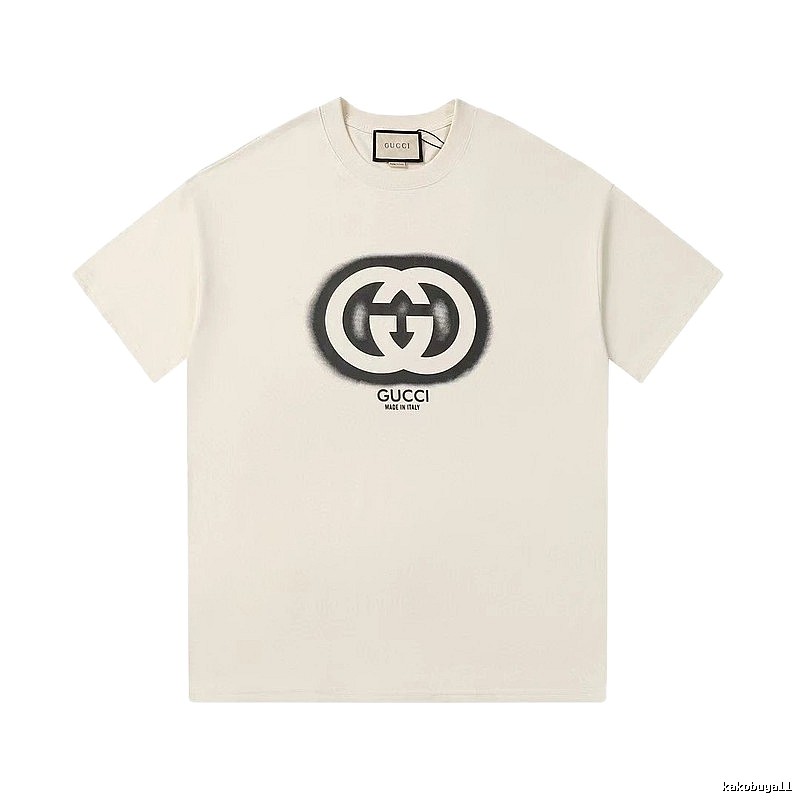 Gucci Double G Print Vintage Style Off-white T-shirt