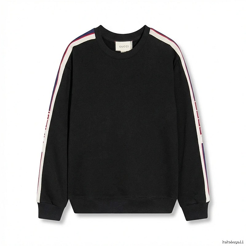 Gucci striped casual style black sweatshirt