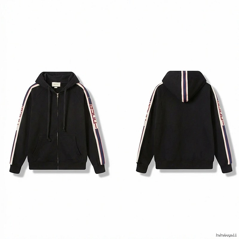 Gucci striped fashionable black sweatshirt
