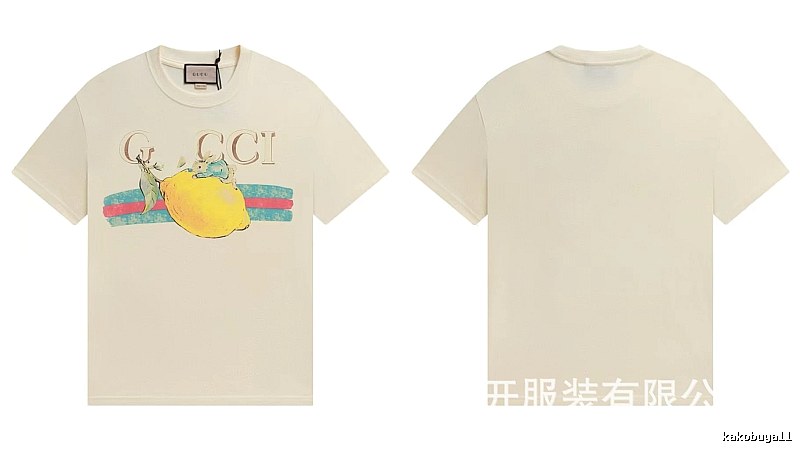 Gucci Vintage-style Off-white Lemon Print T-Shirt