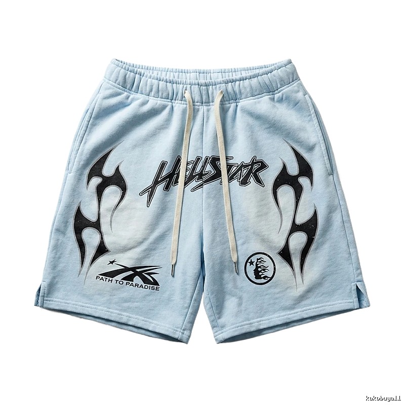 Hellstar dark style light blue shorts