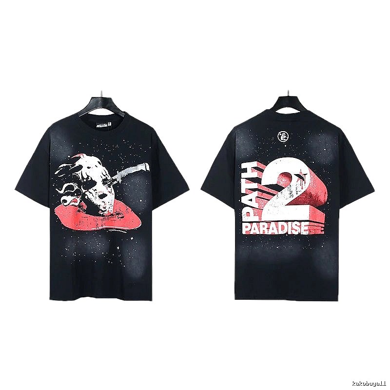 Hellstar Killer Print Street Style Black & Red T-Shirt