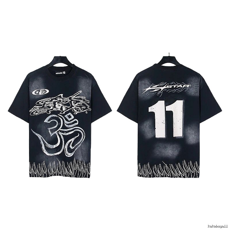 Hellstar No.11 Printed Street Style Black T-Shirt
