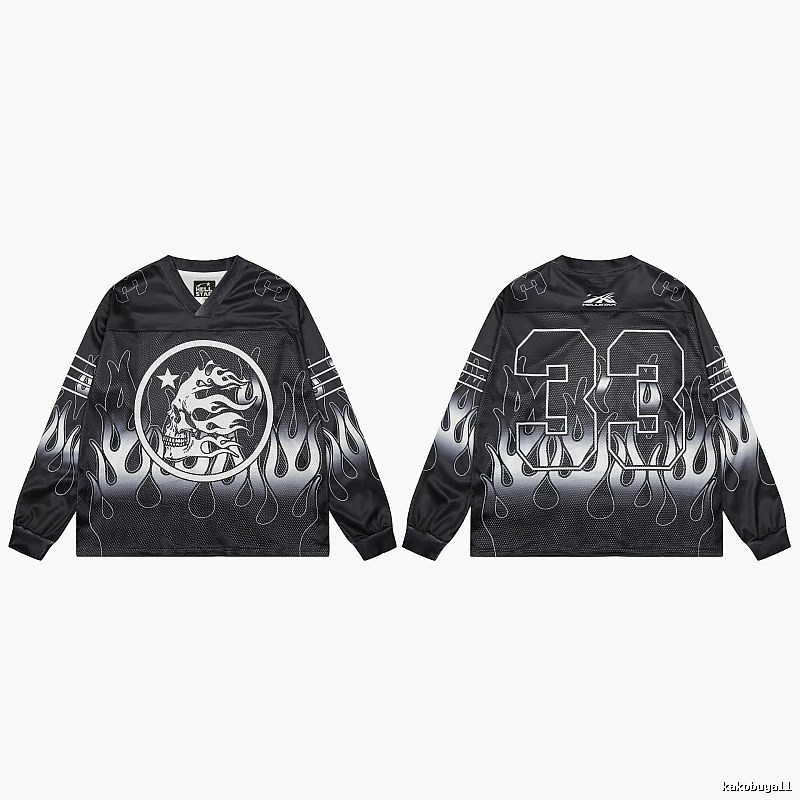 Hellstar Skull Flame High Street Black Jersey