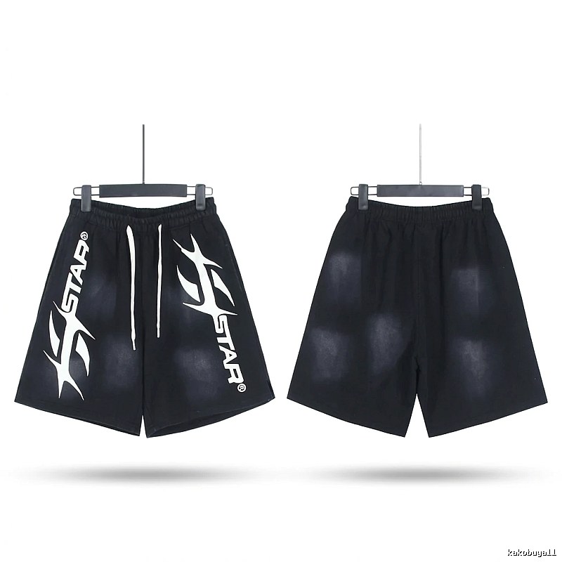 Hellstar Trendy Style Black Shorts
