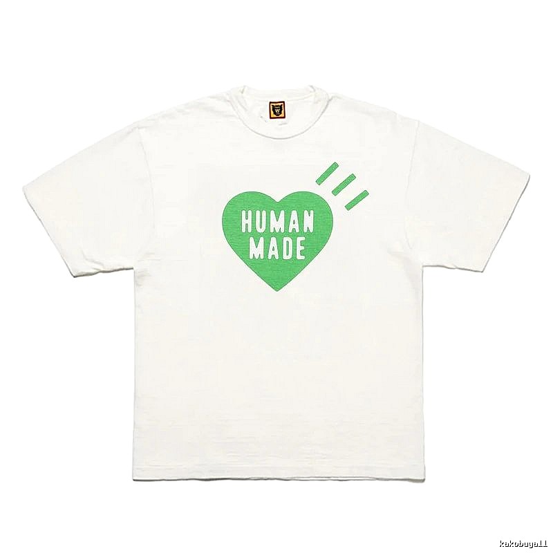 Human Made Logo Detail Heart logo T-shirt Black Green Human with Relaxed Feel