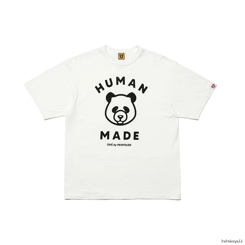 HUMAN MADE Panda Print Japanese Streetwear White Short Sleeve T-Shirt