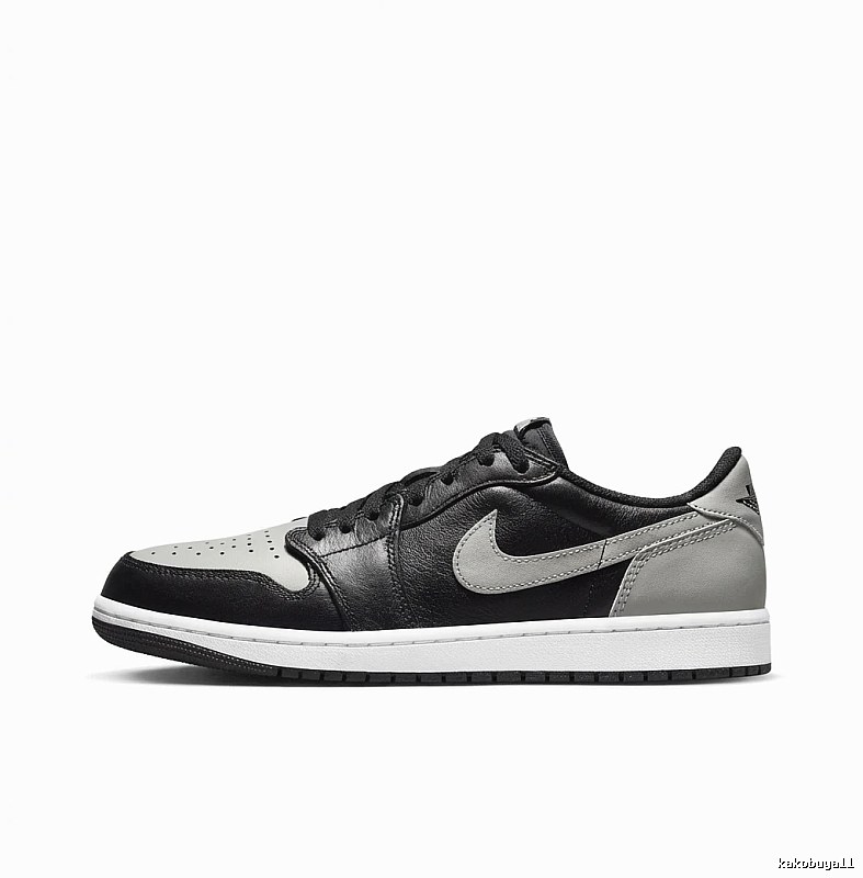 Jordan AJ1 black, white and grey trendy sneakers