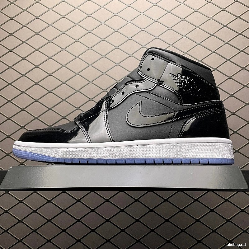 Jordan Black and Gray Contrast Midsole Basketball High-Tops